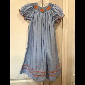 Girls smocked dress for Fall